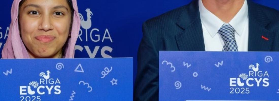 Canadian students Sara Waqas and Evan Budz won top honours at the European Union Contest for Young Scientists. (Photo via Youth Science Canada’s Instagram page.) Canadian students Sara Waqas and Evan Budz won top honours at the European Union Contest for Young Scientists. (Photo via Youth Science Canada’s Instagram page.)