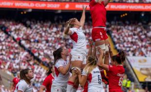 Canada faced England in the Women’s Rugby Team World Cup final. (Photo via Facebook.) Canada faced England in the Women’s Rugby Team World Cup final. (Photo via Facebook.)
